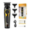 Kemei Rechargeable Hair Clippers Kit Professional DLC Blade Electric Trimmer Cordless Shaver 10