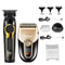 Kemei Rechargeable Hair Clippers Kit Professional DLC Blade Electric Trimmer Cordless Shaver 13