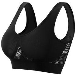 beautiful back shockproof running fitness sports bra high strength support yoga top