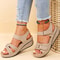 Women Soft Slip On Open Toe Casual Sandals Comfortable Walking Summer Footwear 6