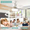 Ceiling Fan Light With Remote 205 In LED Fan For Kitchen Or Small Rooms 1