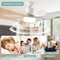 Ceiling Fan Light With Remote 205 In LED Fan For Kitchen Or Small Rooms 1