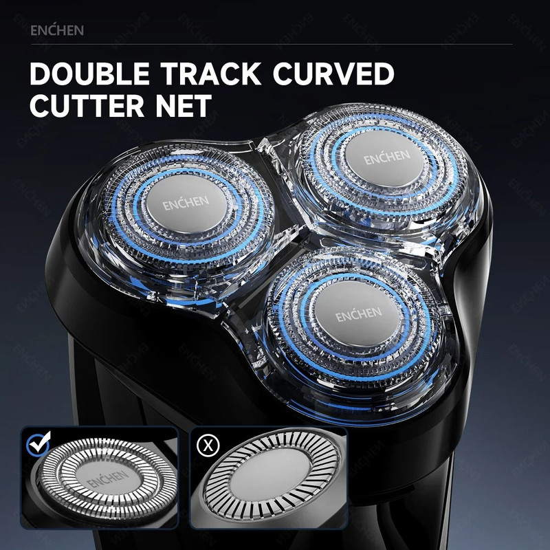 ENCHEN BR 3 BlackStone 3D Floating Replacement Blade Head For Electric Shaver 4