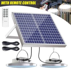 upgraded solar outdoor light 8800mah double head 112 led motion sensor waterproof shed light