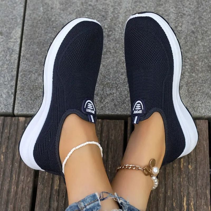 Womens Slip On Breathable Mesh Sneaker Loafers Lightweight Casual Footwear 2