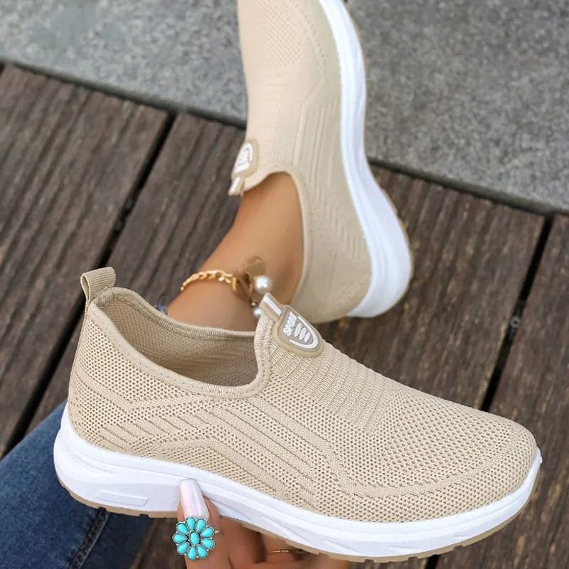Womens Slip On Breathable Mesh Sneaker Loafers Lightweight Casual Footwear 5