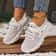 Womens Breathable Mesh Lace Up Sneakers Lightweight Walking Shoes 4