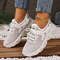 Womens Breathable Mesh Lace Up Sneakers Lightweight Walking Shoes 4