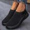 Womens Slip On Sock Sneakers Breathable Flat Sole Running Shoes 6
