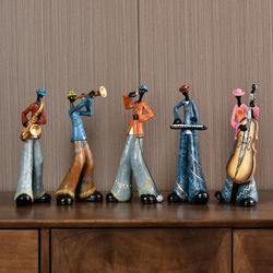 creative american band musical instrument sculpture nordic arts and crafts home decoration