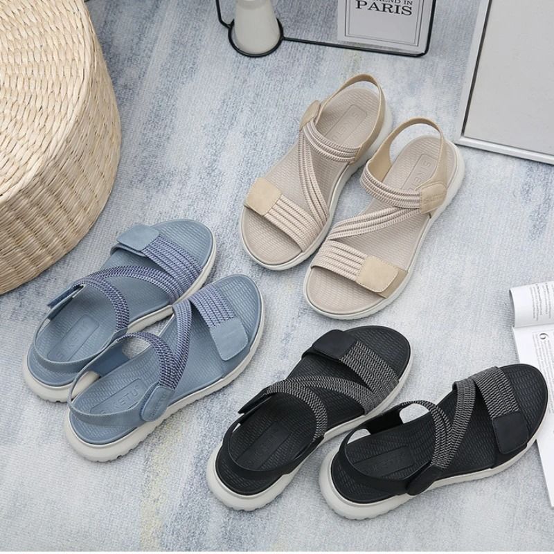 Womens Elegant Summer Wedge Sandals Comfortable Open Toe Platform Shoes 5