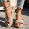 Womens Elegant Wedge Sandals Lightweight Platform Open Toe Shoes 2