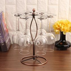 countertop wine glass rack for 6 glasses kitchen storage and home decor