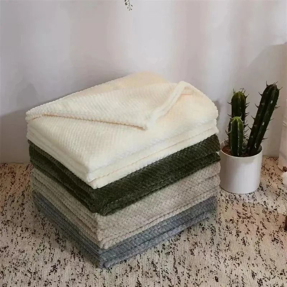 Japan Style Coral Fleece Mink Throw 300 Gsm Ultra Soft Lightweight Blanket 4