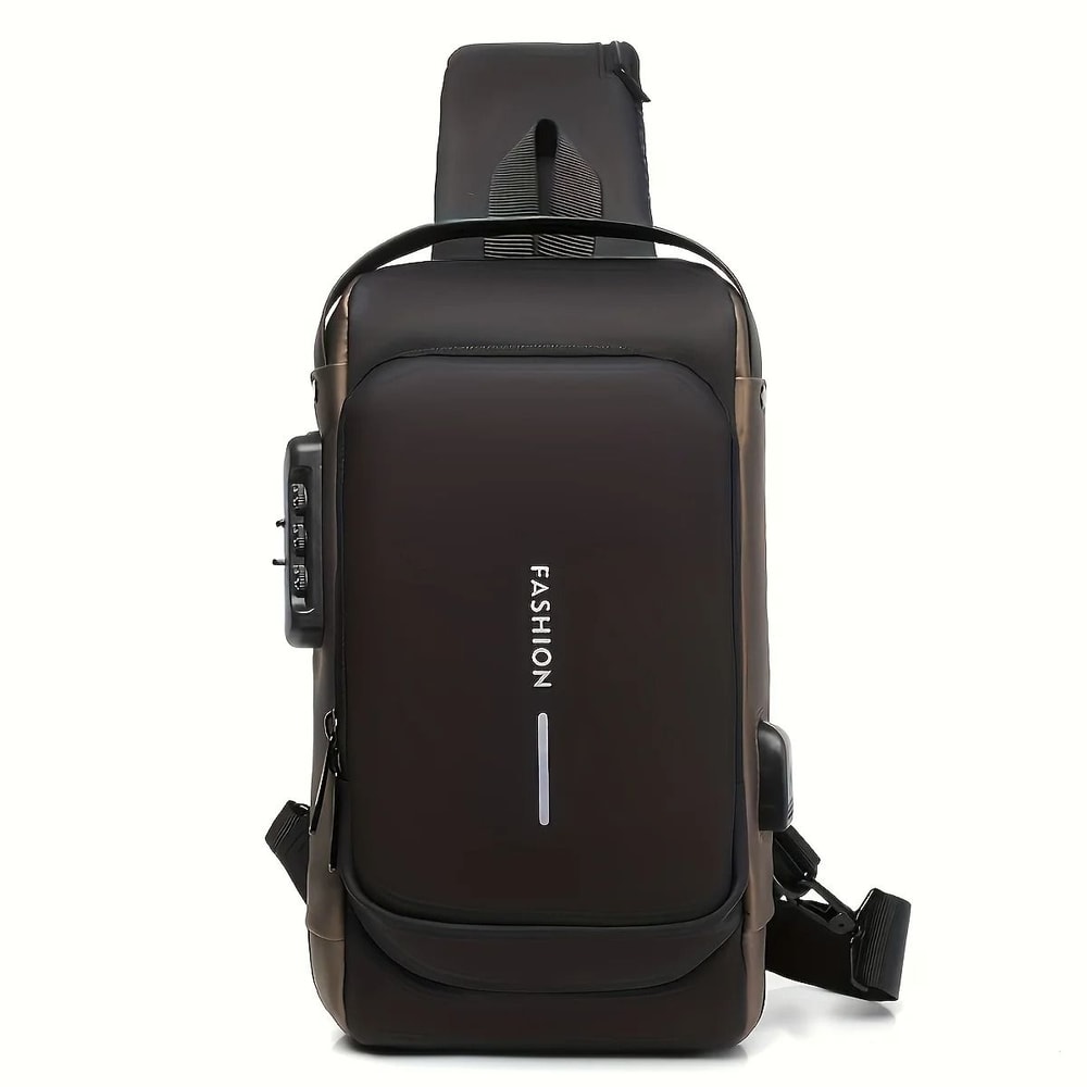 Mens Oxford Fabric Anti Theft Chest Bag Motorcycle Sling Shoulder Pack 6