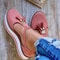 Womens Tassel Buckle Platform Sandals Flat Casual Adjustable Strap 2