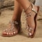 Fashionable Fairy Style Flower Flat Sandals Comfortable Versatile Footwear 3