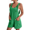 Women Strappy Sleeveless Loose Short Jumpsuit With Pockets Casual Summer Overalls 10