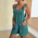 Women Strappy Sleeveless Loose Short Jumpsuit With Pockets Casual Summer Overalls 4