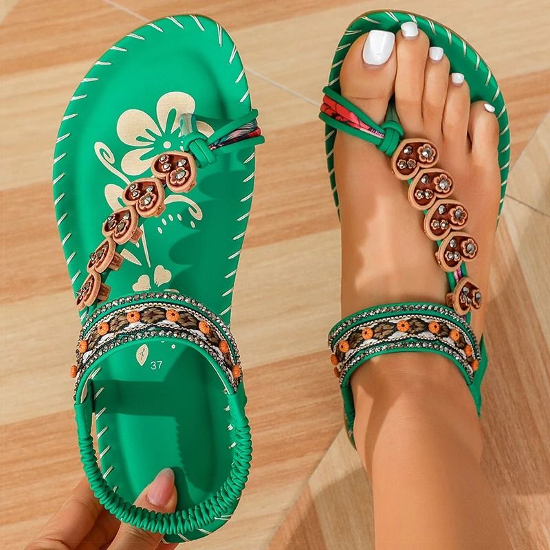 Women Soft Bottom Low Heel Flat Sandals Casual Summer Beach Footwear 1