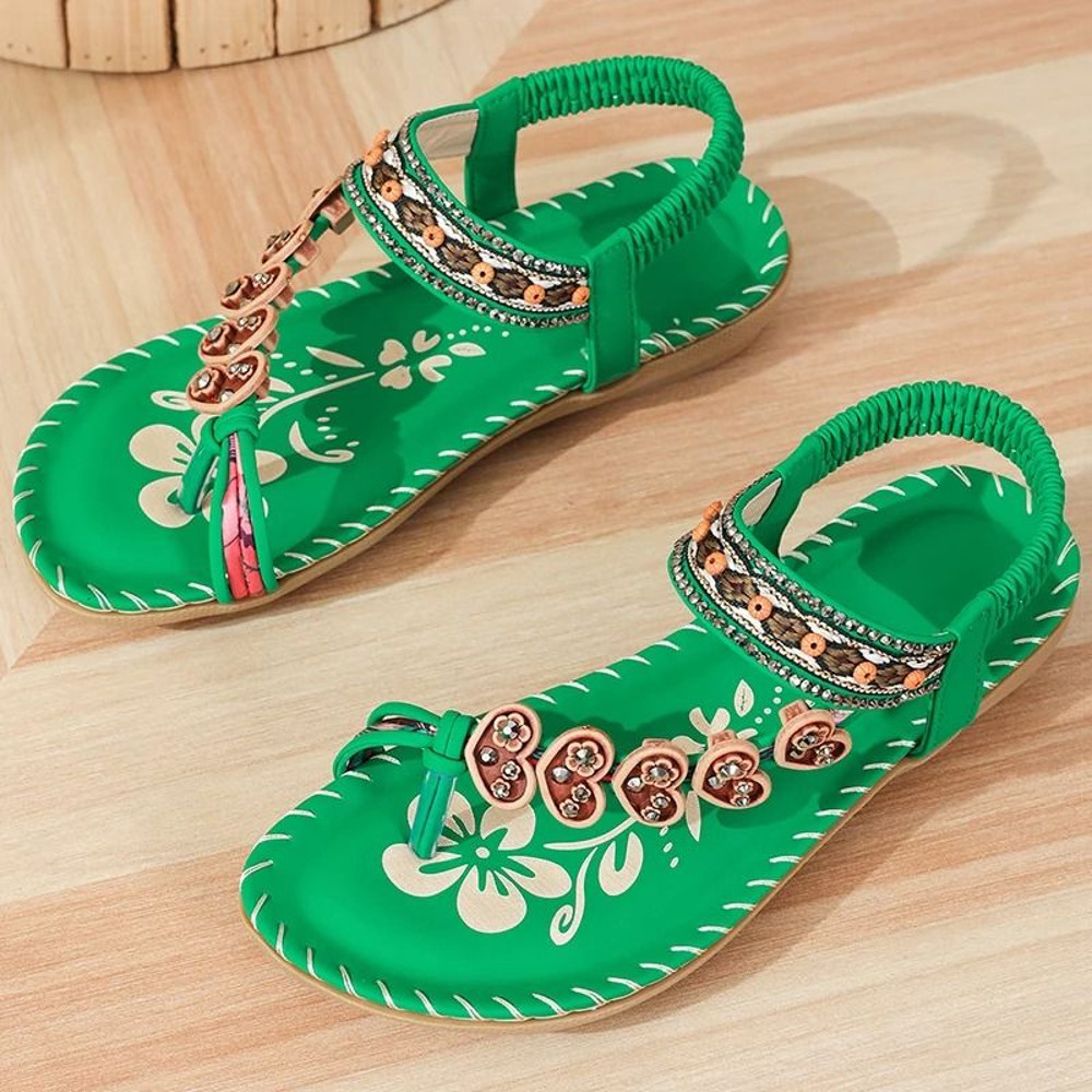 Women Soft Bottom Low Heel Flat Sandals Casual Summer Beach Footwear 5