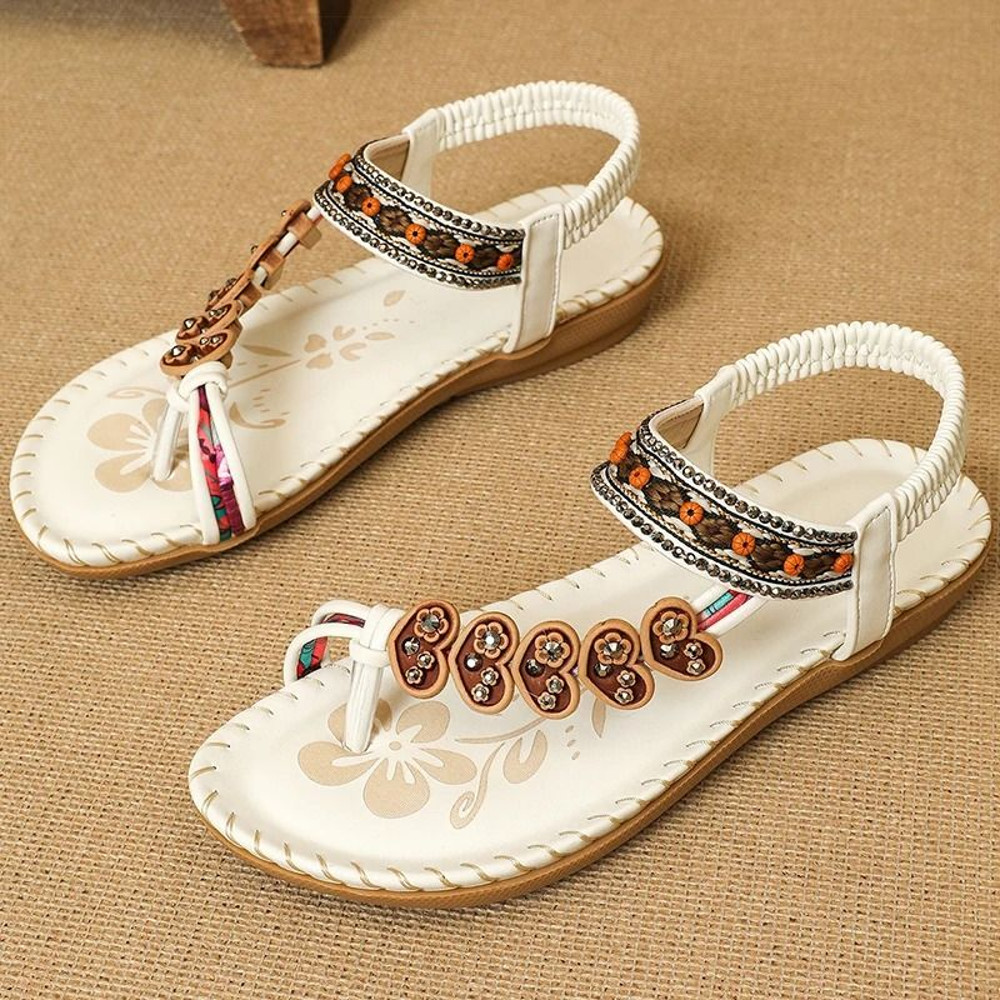 Women Soft Bottom Low Heel Flat Sandals Casual Summer Beach Footwear 12