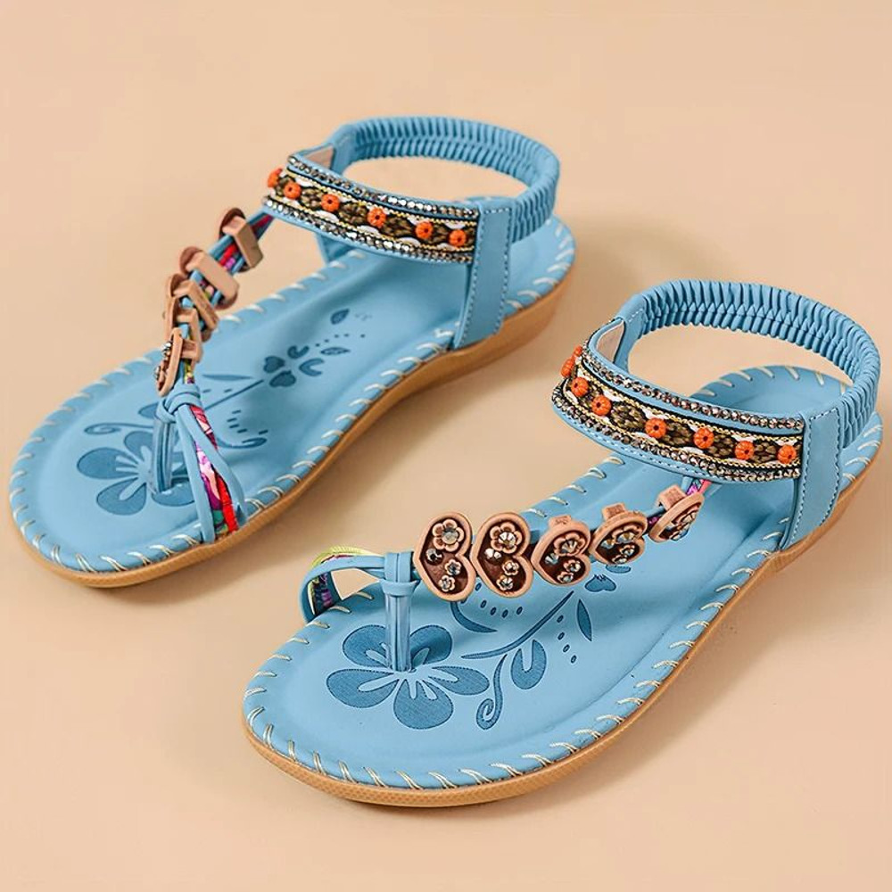Women Soft Bottom Low Heel Flat Sandals Casual Summer Beach Footwear 13