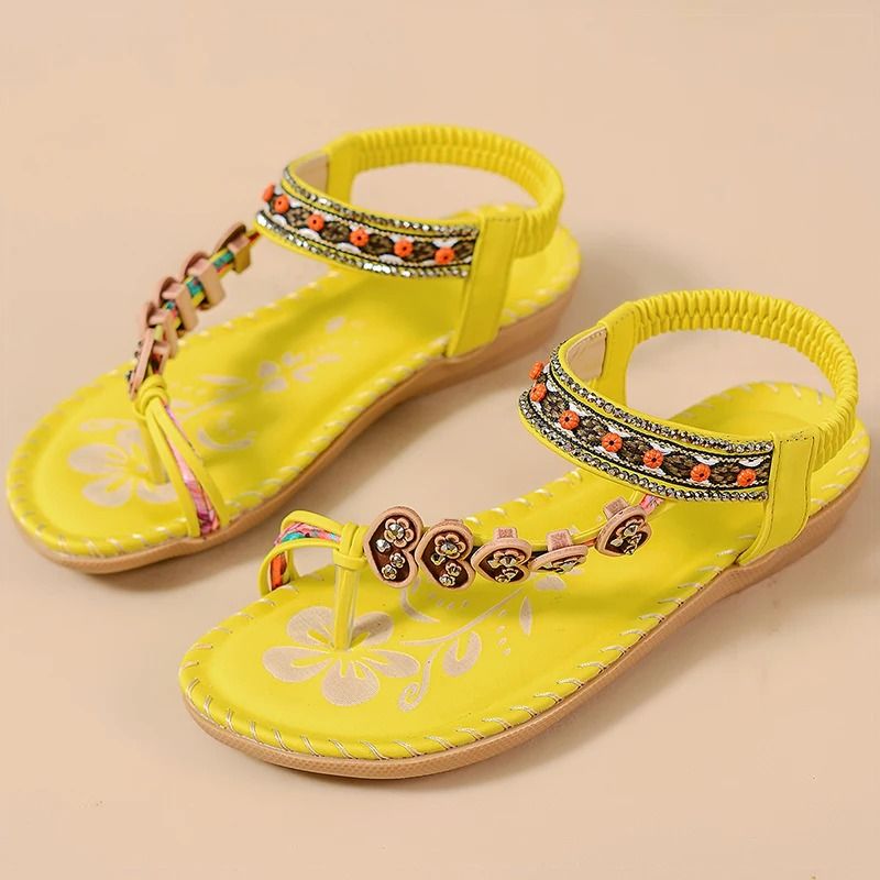 Women Soft Bottom Low Heel Flat Sandals Casual Summer Beach Footwear 14