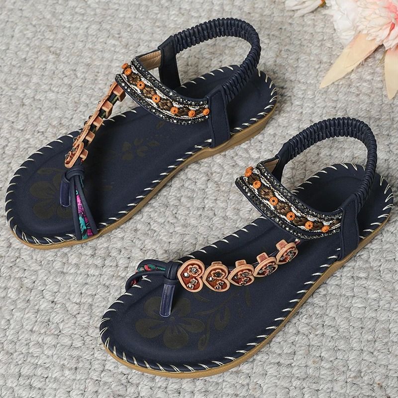 Women Soft Bottom Low Heel Flat Sandals Casual Summer Beach Footwear 17