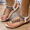 Women Soft Bottom Low Heel Flat Sandals Casual Summer Beach Footwear 18