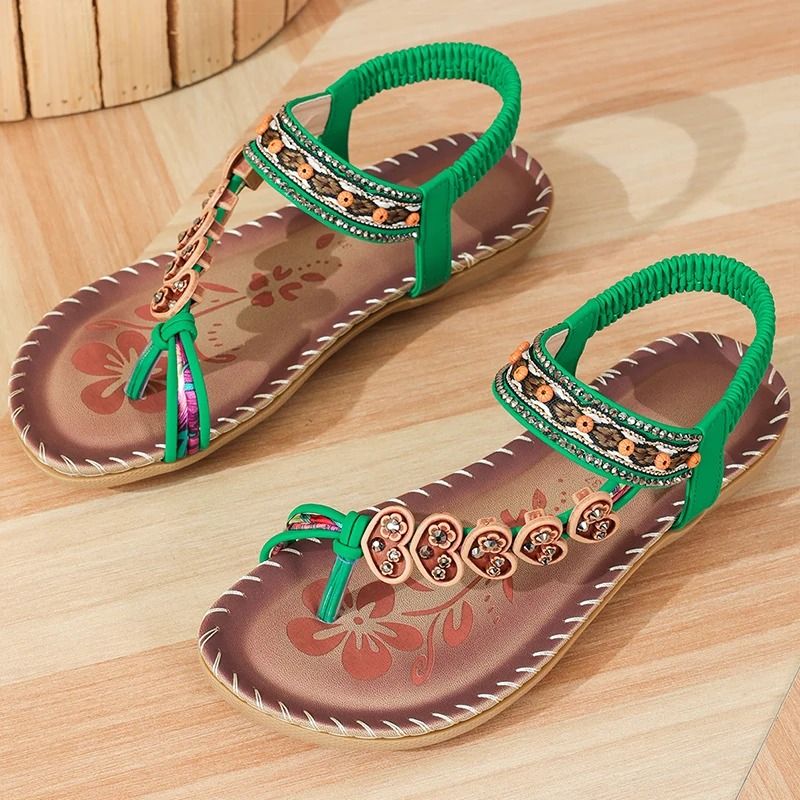 Women Soft Bottom Low Heel Flat Sandals Casual Summer Beach Footwear 7