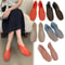 Women Mesh Jelly Ballet Flats Hollow Square Toe Summer Beach Shoes 0