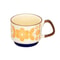 Japanese Flower Retro Ceramic Mug Set 300ml Stylish Drinkware 10