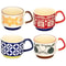 Japanese Flower Retro Ceramic Mug Set 300ml Stylish Drinkware 5