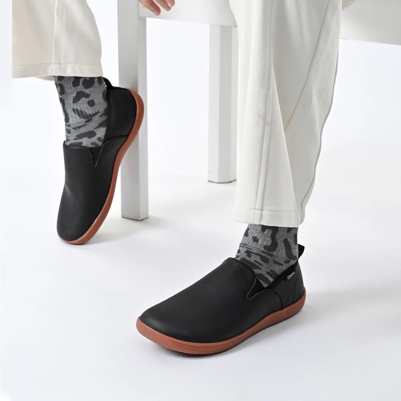 Oiaano Wide Toe Leather Slip On Loafers Men Minimalist Driving Office Shoes 5