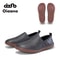 Oiaano Wide Toe Leather Slip On Loafers Men Minimalist Driving Office Shoes 6