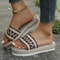 Women Woven Platform Espadrille Slip On Sandals 3