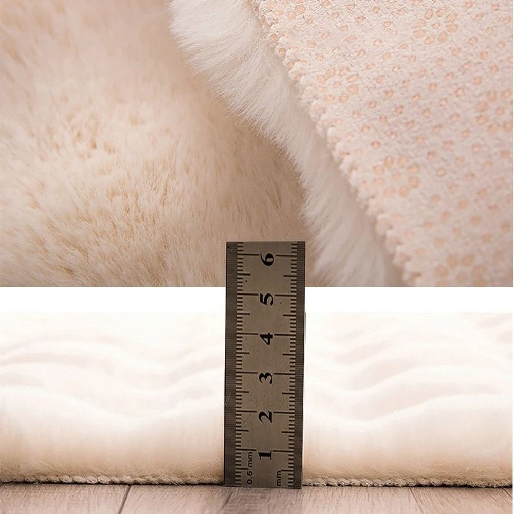 Imitation Rabbit Hair Bubble Carpet Fluffy Soft Floor Rug 2