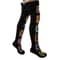 Vintage Crochet Thigh High Socks Winter Warm Boot Stockings For Women 4