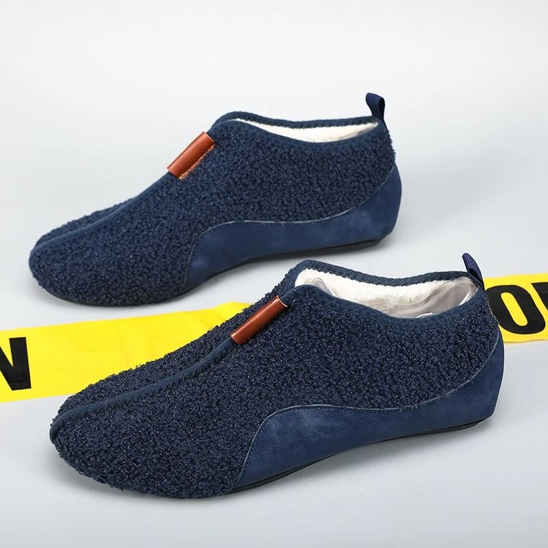 Men Lightweight Cotton Slippers Indoor Slip On Loafers Comfortable 2