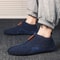 Men Lightweight Cotton Slippers Indoor Slip On Loafers Comfortable 4