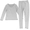 Women Thermal Underwear Set Warm Pajamas Top And Leggings 5