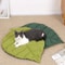 Leaf Shaped Double Sided Cat Dog Nest Mattress 0