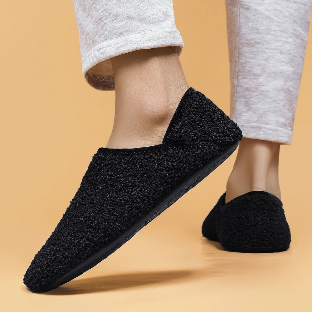 Mens Lightweight Fleece Cotton Indoor Slippers 0