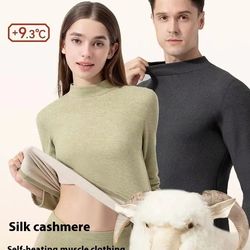 mens and womens thermal cashmere silk underwear set