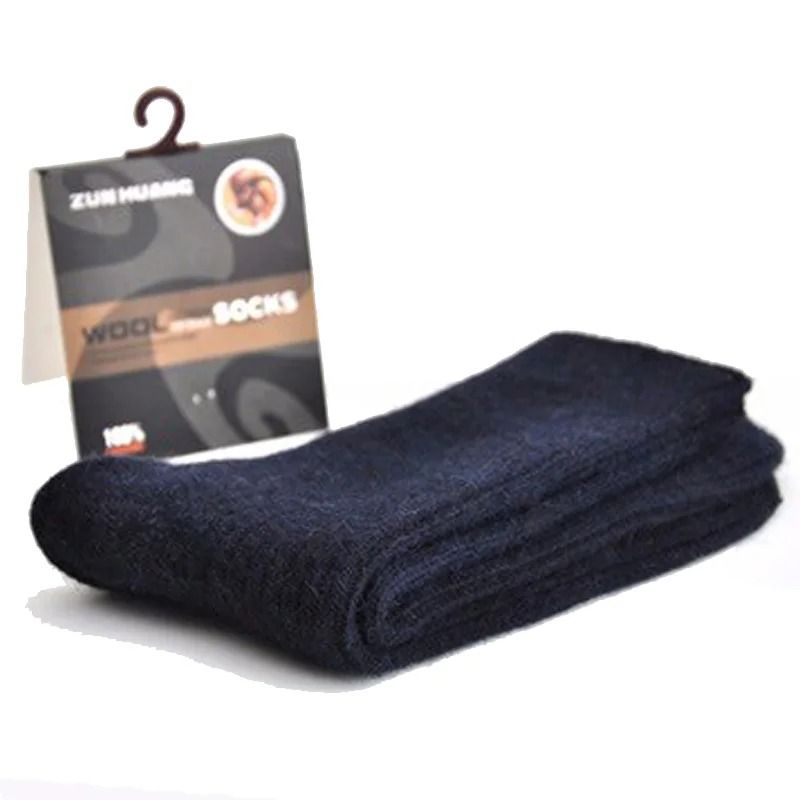 Mens Super Thick Merino Wool Business Socks 3 Pair Set 5
