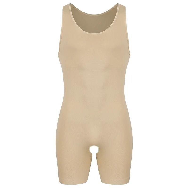 Mens Sleeveless Compression Bodysuit Shapewear Slimming Undershirt 6