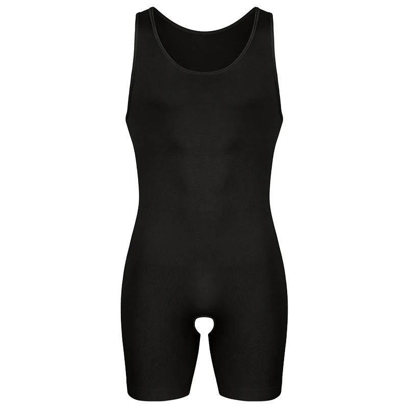 Mens Sleeveless Compression Bodysuit Shapewear Slimming Undershirt 7
