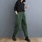Womens Fleece Lined Corduroy Harem Winter Pants 9