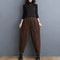 Womens Fleece Lined Corduroy Harem Winter Pants 11